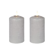 Remote LED Flameless Wax Pillars (Set of 2)